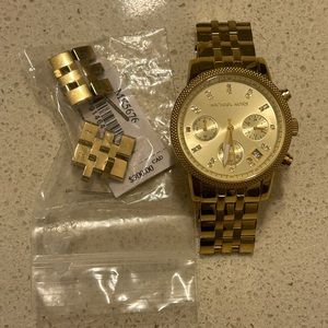 Michael Kors Ritz Gold Tone Watch